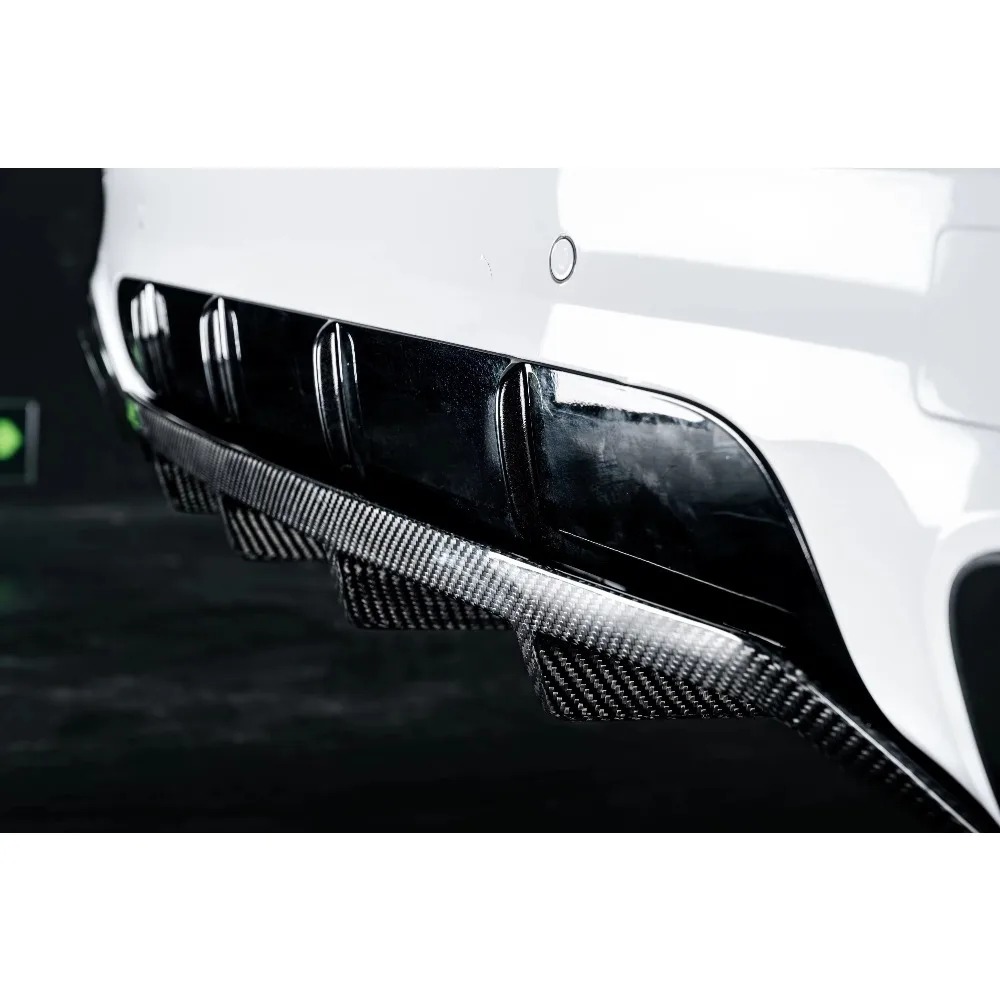 New TKT Style Carbon Fiber Rear Lip Trim for Cayenne 9Y0.1 SD Models
